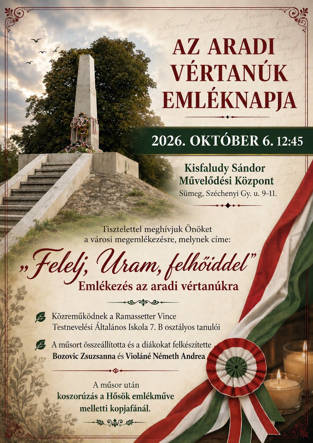 2026.10.06. Aradi vértanúk napja